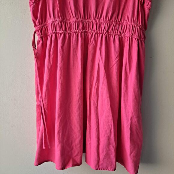 NWT Universal Thread Dress Flutter Short Sleeve Mini Cotton Pink Womens Large - Picture 9 of 13